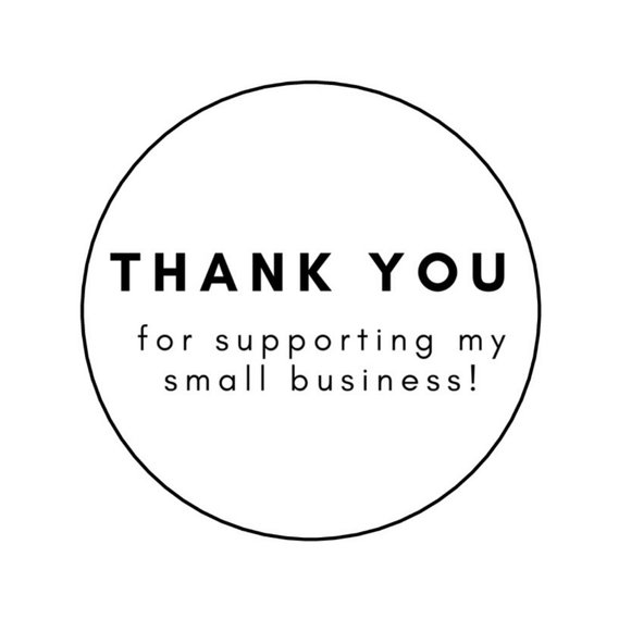 PRINTED Custom Thank you Cards and Stickers - Picture 3 of 3